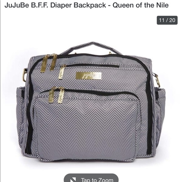 Jujube Diaper Bag / Backpack “Queen of the Nile” - Picture 8 of 8